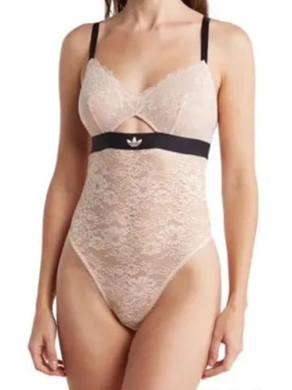 Adidas Lace Bodysuit Beige